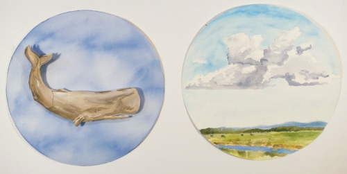w/ Paula Jean Cowan, Untitled (whale & cloud), 2011